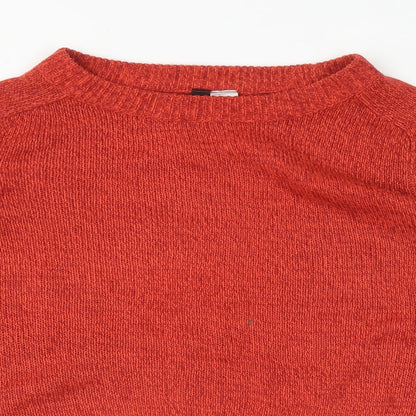 Womens UK Size S H&M Orange Pullover Jumper