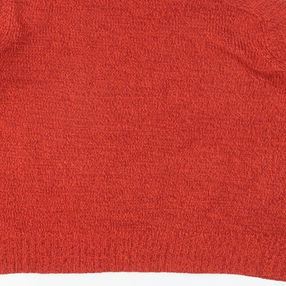 Womens UK Size S H&M Orange Pullover Jumper
