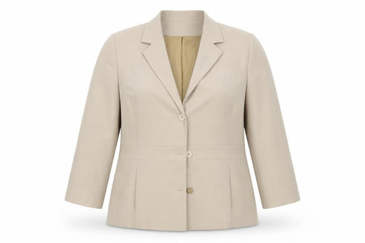 Womens UK Size 18 EWM Regular Beige Suit Jacket