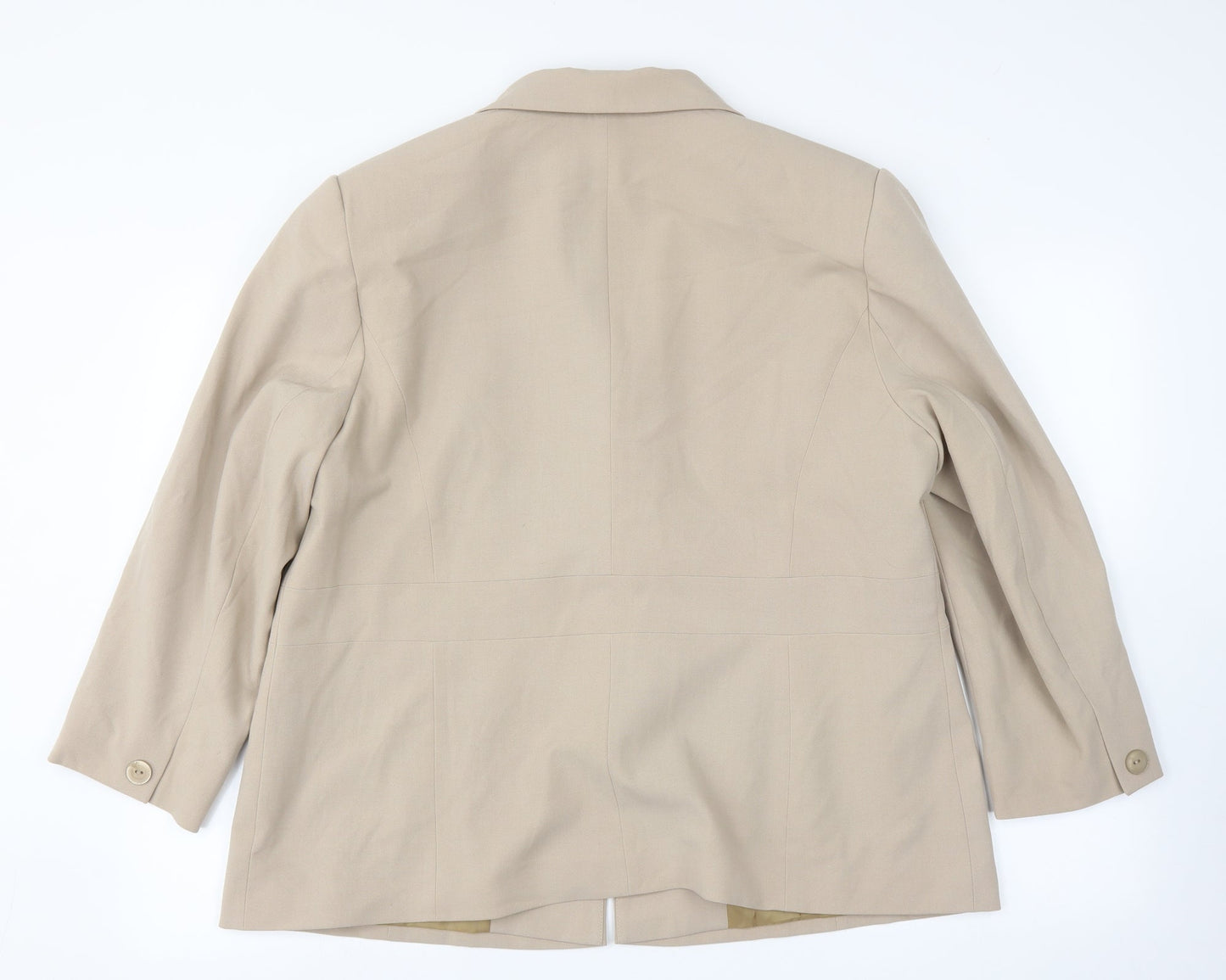 EWM Womens Beige   Jacket Suit Jacket Size 18