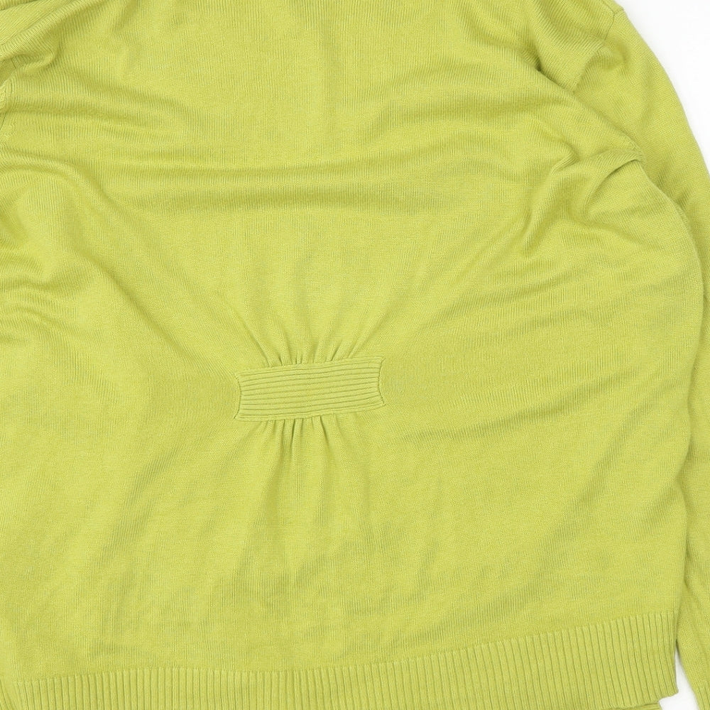 Womens UK Size L Wallis Green Cardigan Jumper