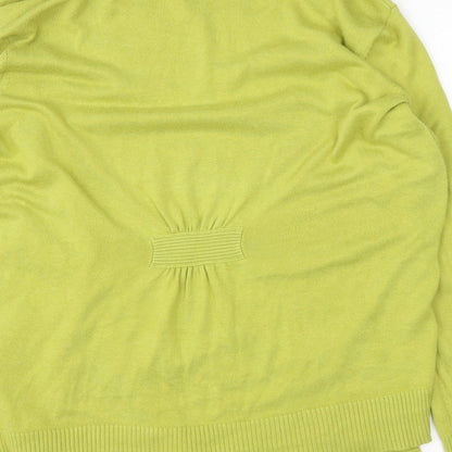 Womens UK Size L Wallis Green Cardigan Jumper