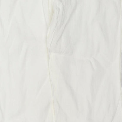 Beach Cafe Womens Ivory   Trousers  Size L L31 in