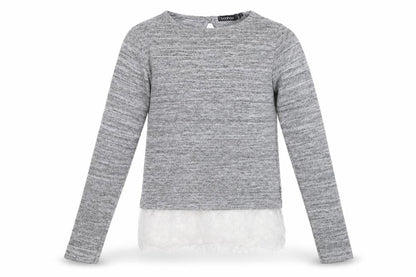 Womens UK Size 8 Boohoo Grey Basic T-Shirt