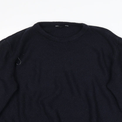 Womens UK Size L M&Co Blue Pullover Jumper