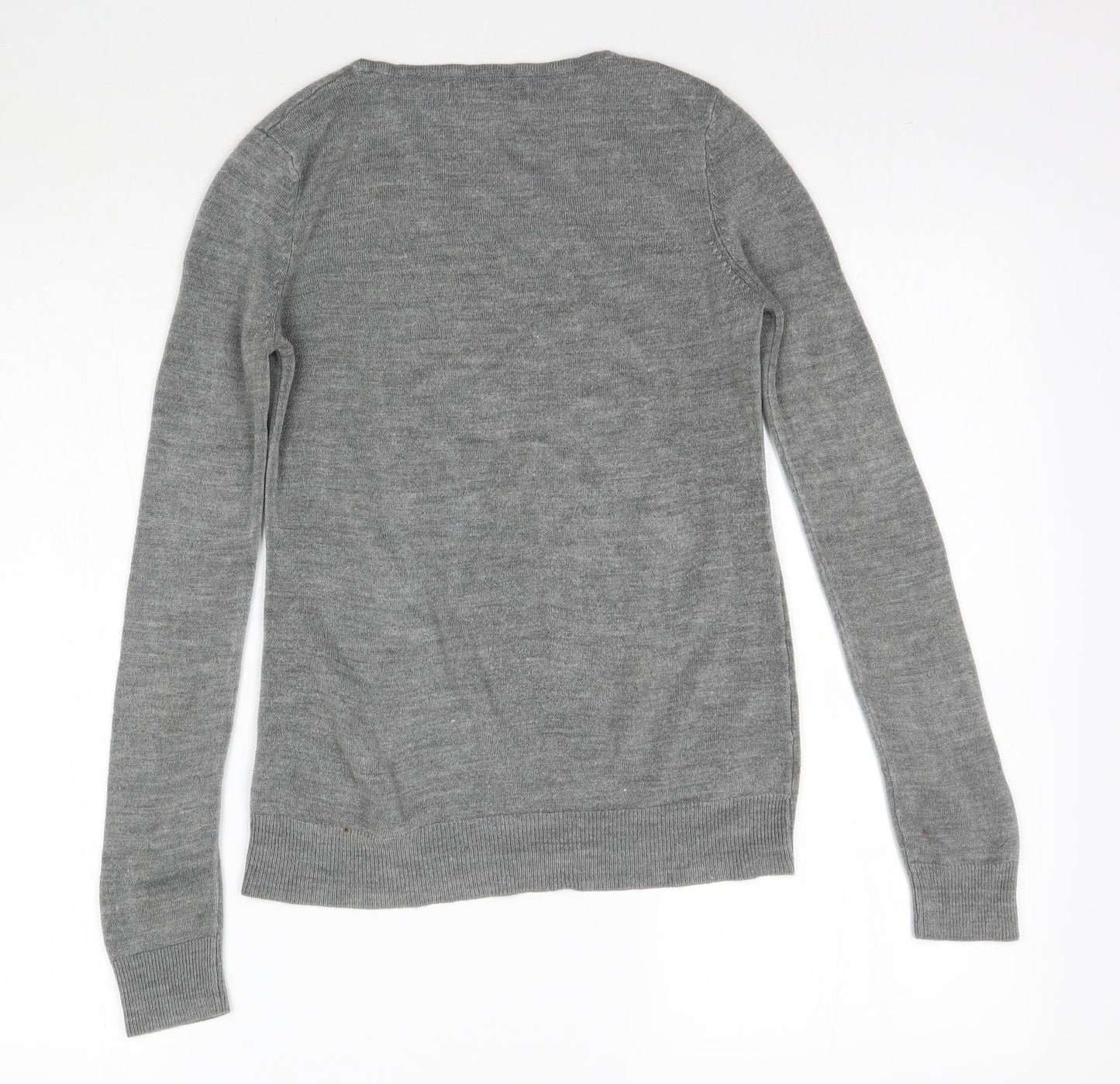 Womens UK Size 6 Atmosphere Grey Basic T-Shirt