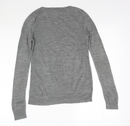 Womens UK Size 6 Atmosphere Grey Basic T-Shirt