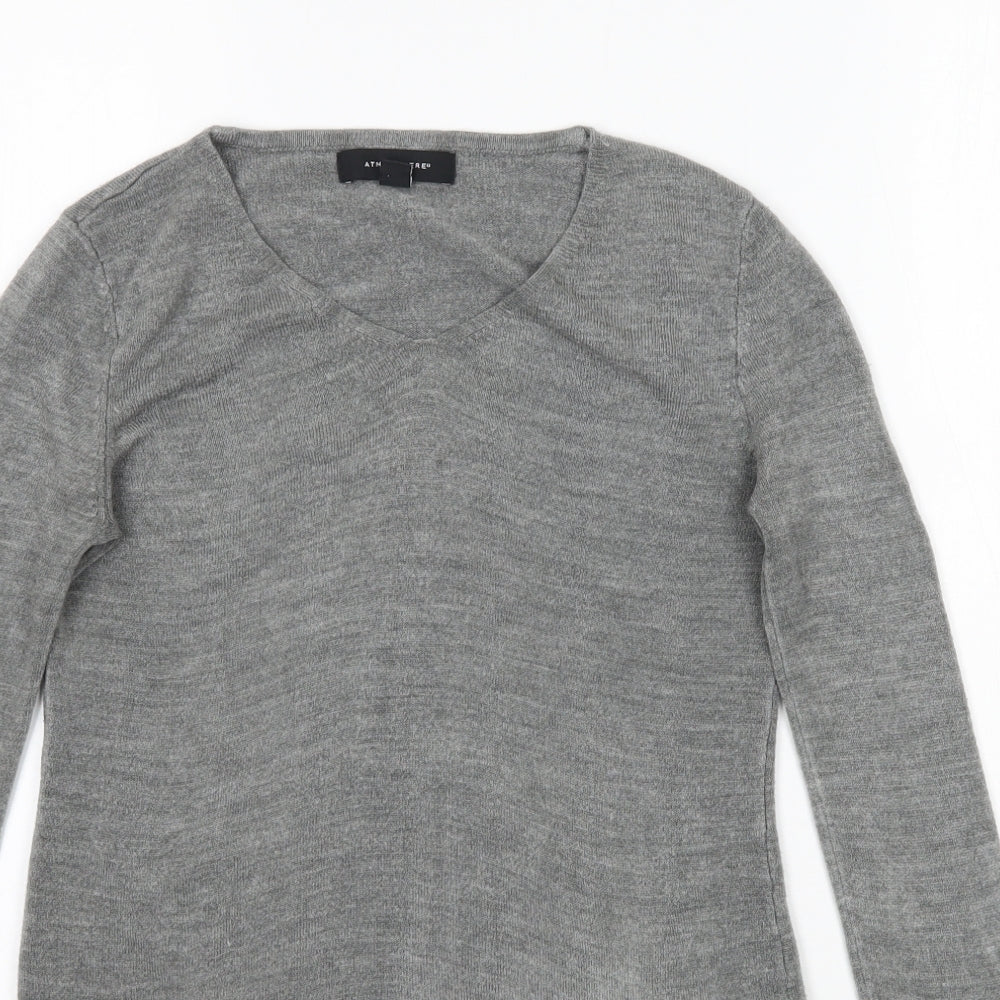 Womens UK Size 6 Atmosphere Grey Basic T-Shirt