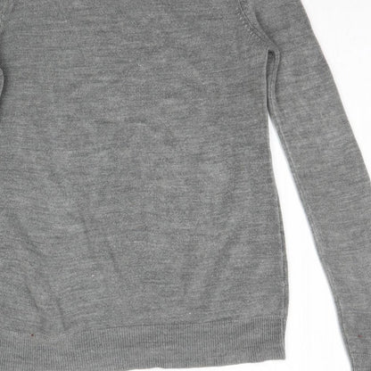 Womens UK Size 6 Atmosphere Grey Basic T-Shirt