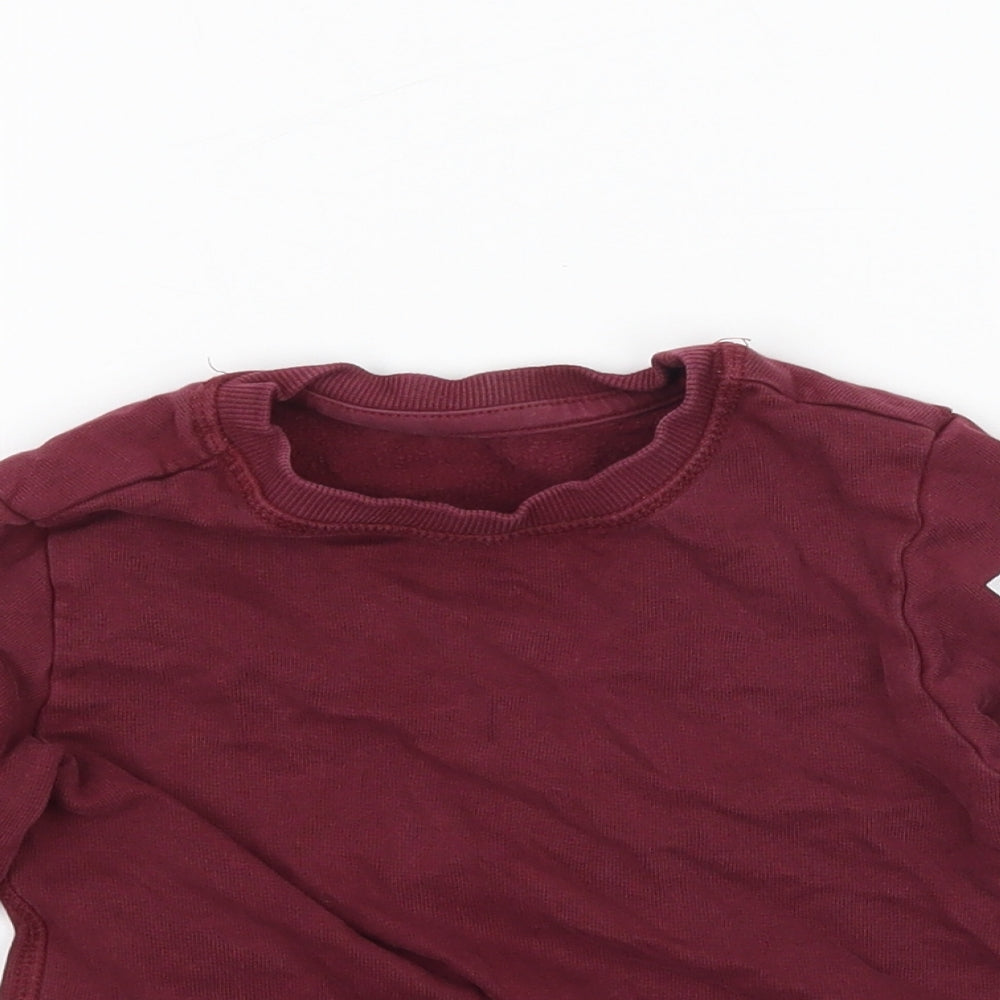 Mothercare Boys Red   Pullover Sweatshirt Size 2-3 Years