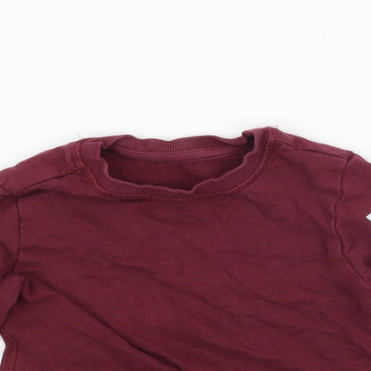 Mothercare Boys Red   Pullover Sweatshirt Size 2-3 Years