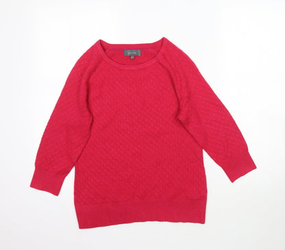 Womens UK Size 10 Marks and Spencer Pink Pullover Jumper