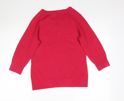 Womens UK Size 10 Marks and Spencer Pink Pullover Jumper