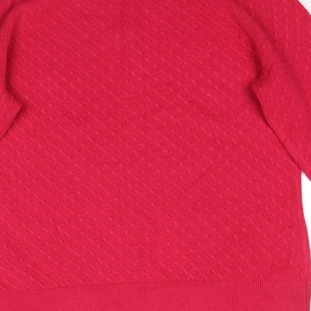 Womens UK Size 10 Marks and Spencer Pink Pullover Jumper