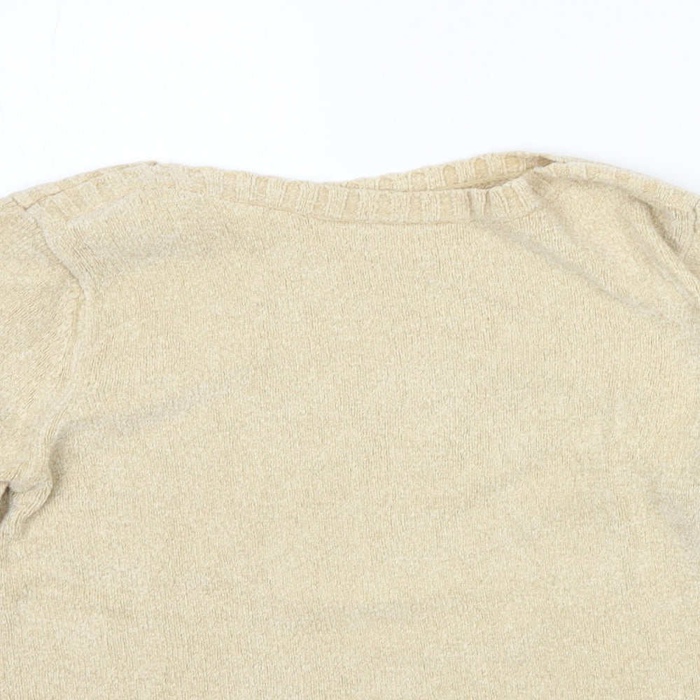 Womens UK Size 12 Marks and Spencer Beige Pullover Jumper