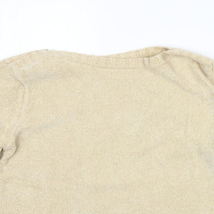 Womens UK Size 12 Marks and Spencer Beige Pullover Jumper