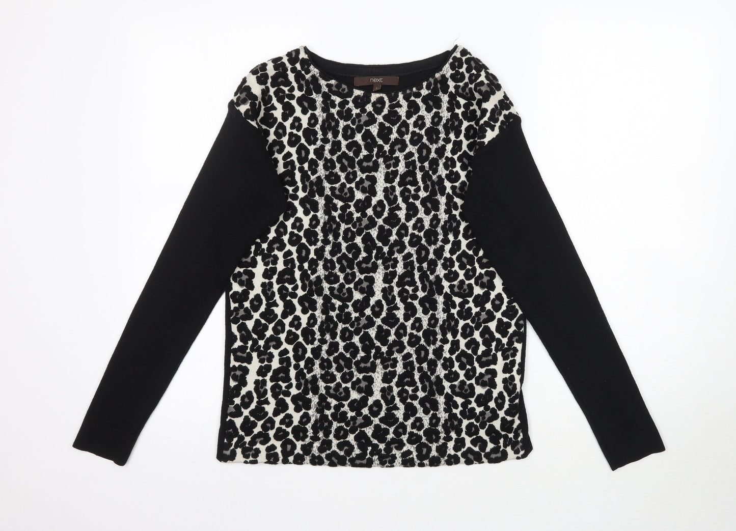 Womens UK Size 6 NEXT Black Basic Blouse