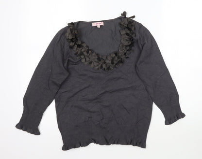 Womens UK Size 10 Marks and Spencer Grey Basic Blouse