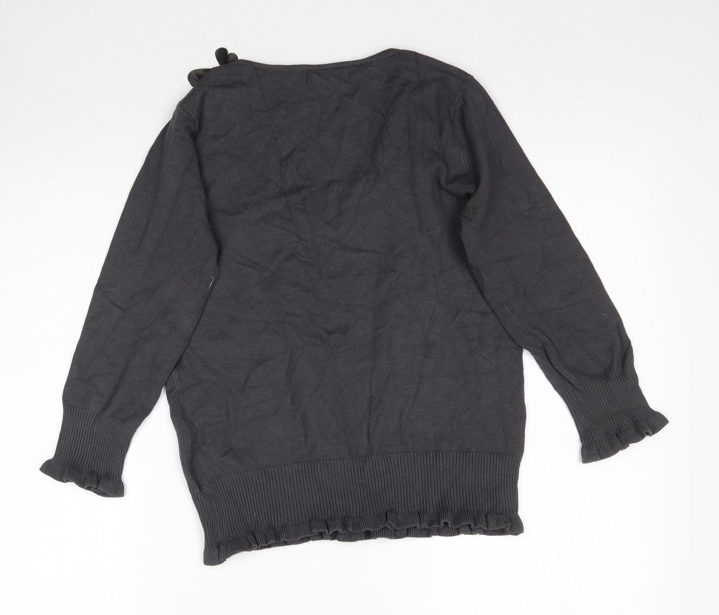 Womens UK Size 10 Marks and Spencer Grey Basic Blouse