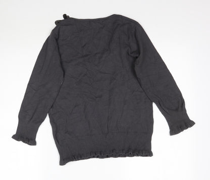 Womens UK Size 10 Marks and Spencer Grey Basic Blouse