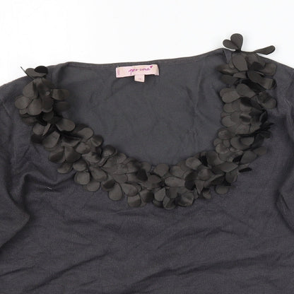 Womens UK Size 10 Marks and Spencer Grey Basic Blouse