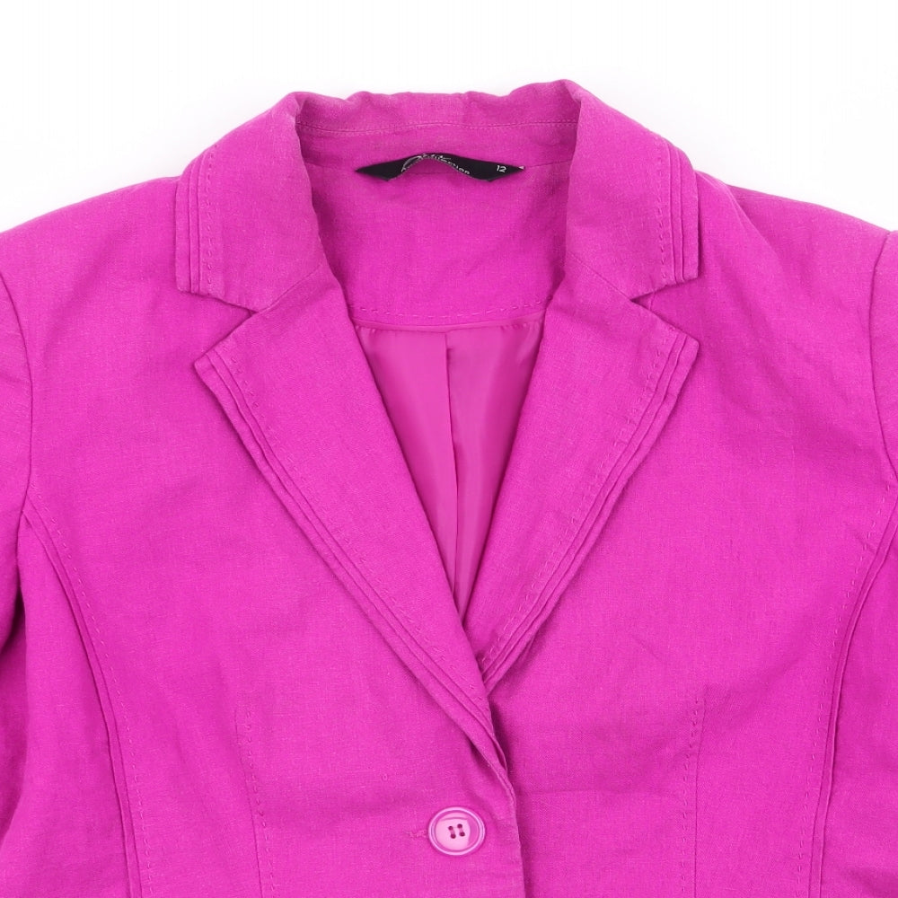 Womens UK Size 12 BM Collection Pink Jacket