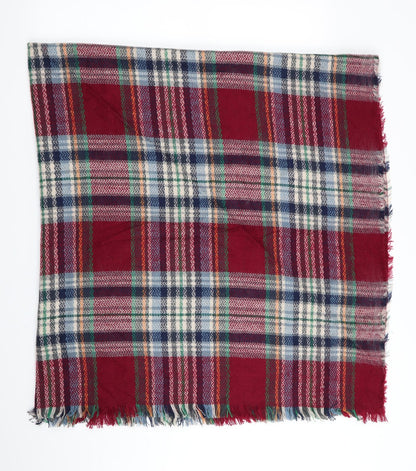 Preworn Womens Red Check   Shawl/Wrap