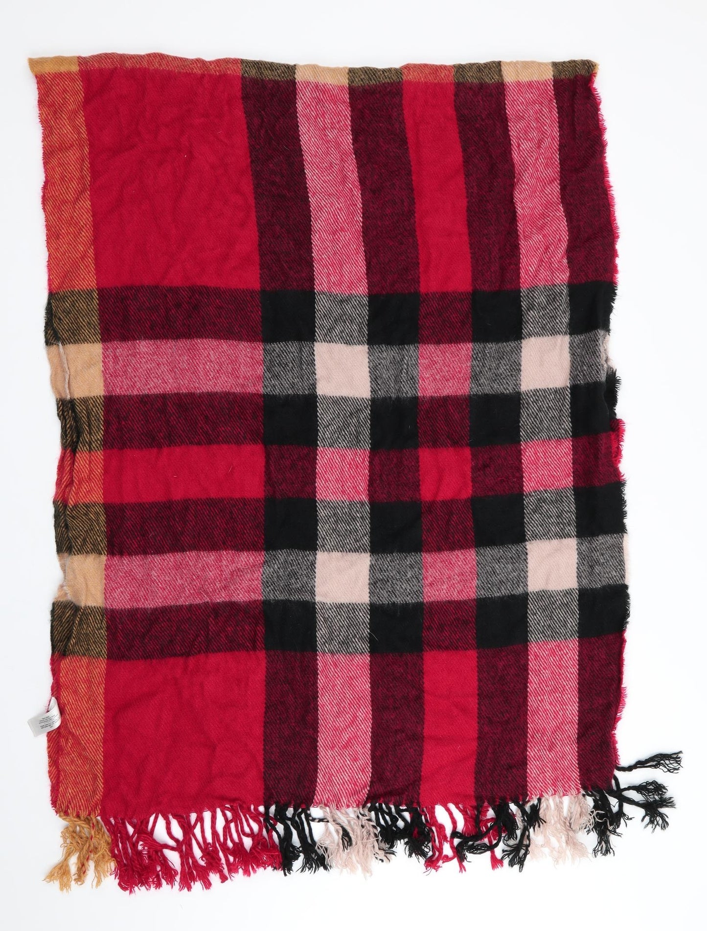 Primark Womens Red Check   Shawl/Wrap