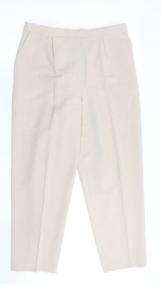 Classics Womens Beige   Trousers  Size 18 L27 in - Back Elastication