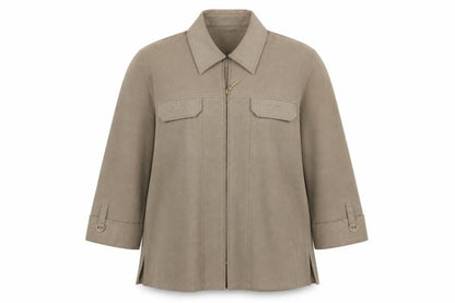 Frank Walder Womens Green   Jacket  Size 12  - 3/4 sleeves