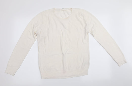 Womens UK Size 8 Marks and Spencer Ivory Pullover Jumper