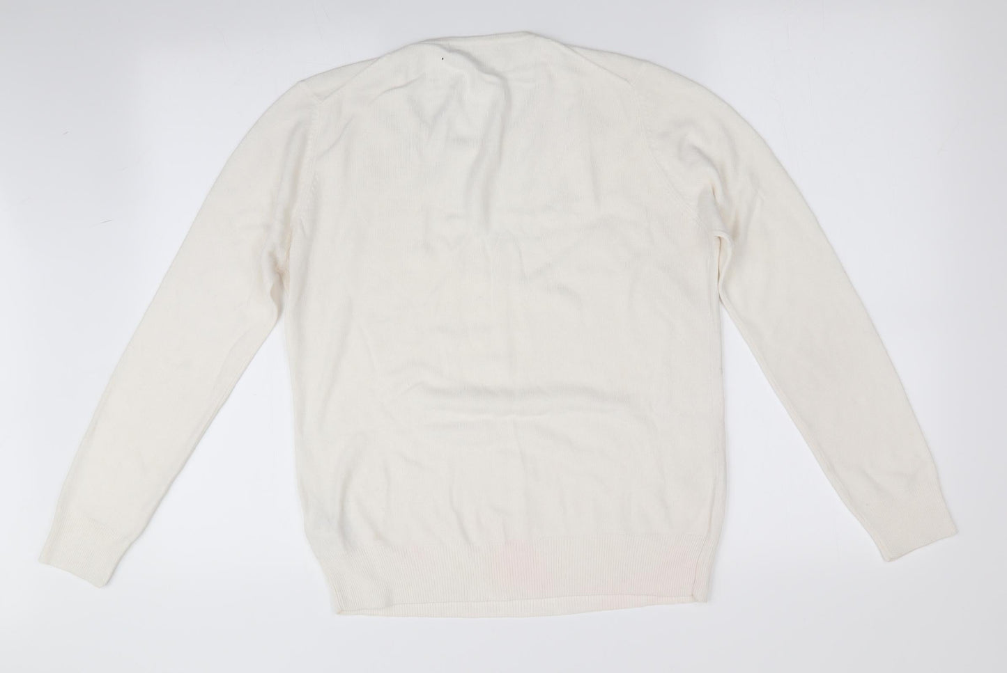 Womens UK Size 8 Marks and Spencer Ivory Pullover Jumper