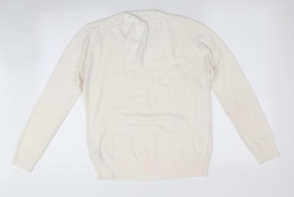 Womens UK Size 8 Marks and Spencer Ivory Pullover Jumper