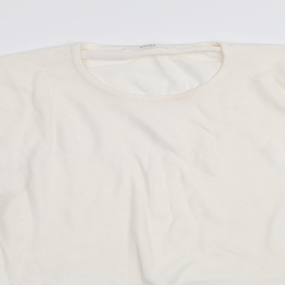 Womens UK Size 8 Marks and Spencer Ivory Pullover Jumper