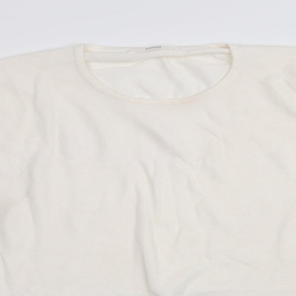 Womens UK Size 8 Marks and Spencer Ivory Pullover Jumper