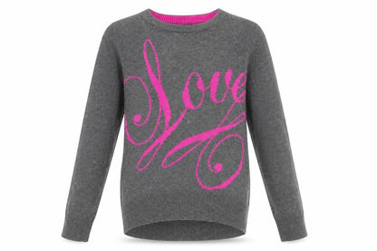 Gap Girls Grey   Pullover Jumper Size 10 Years  - Love