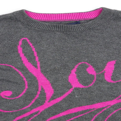 Gap Girls Grey   Pullover Jumper Size 10 Years  - Love