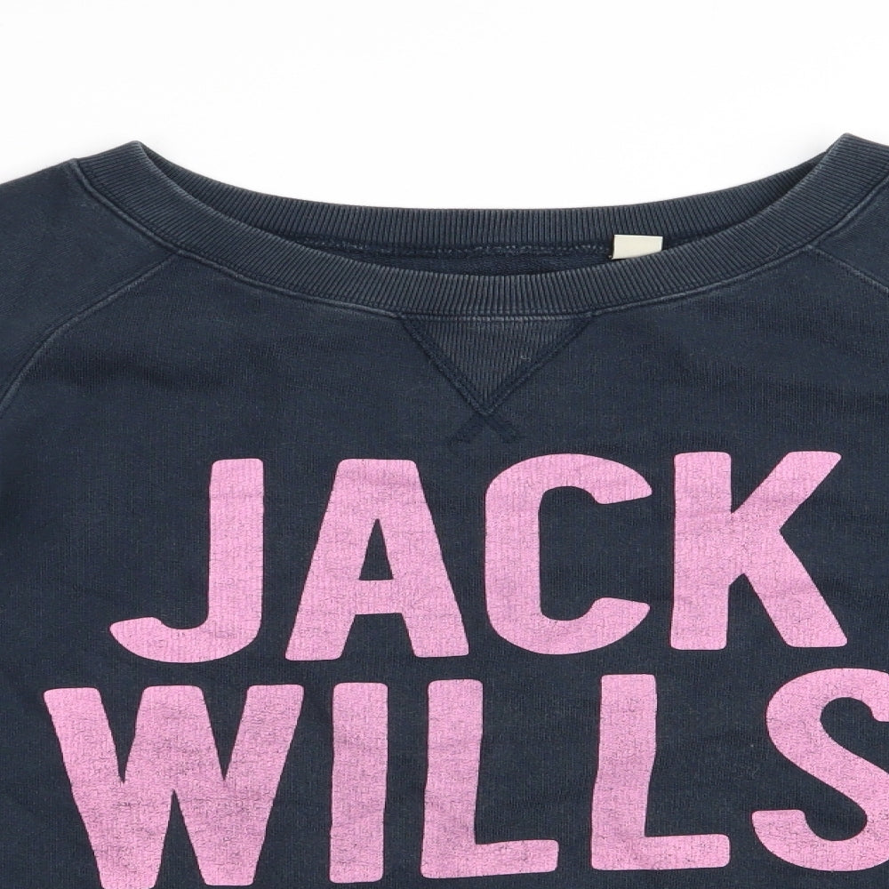 Womens UK Size 8 Jack Wills Blue Pullover Sweatshirt