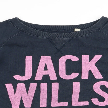 Womens UK Size 8 Jack Wills Blue Pullover Sweatshirt