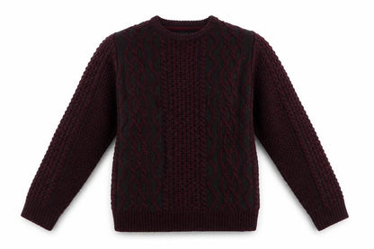Blackwood Boys Purple   Pullover Jumper Size 9-10 Years  - Chunky knit