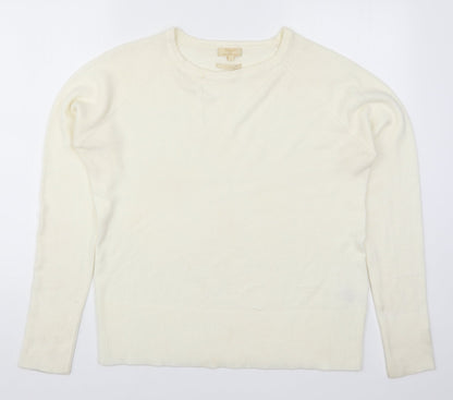 Womens UK Size L Sarah Hamilton Ivory Pullover Jumper