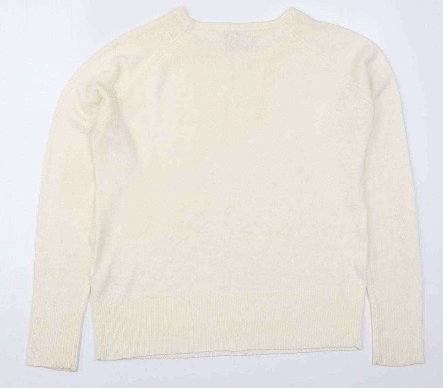 Womens UK Size L Sarah Hamilton Ivory Pullover Jumper
