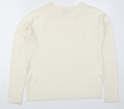 Womens UK Size L Sarah Hamilton Ivory Pullover Jumper