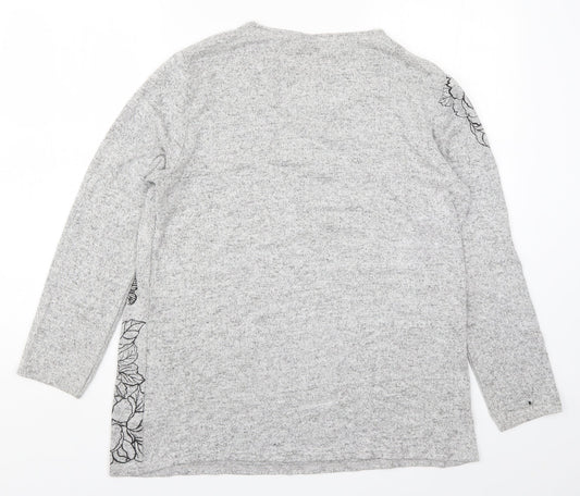 Womens UK Size 14 Isle Grey Pullover Jumper