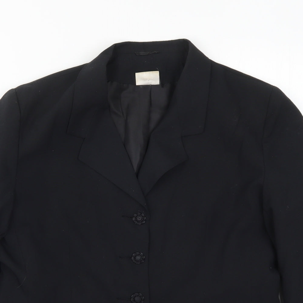 Select Womens Black   Jacket Suit Jacket Size 14