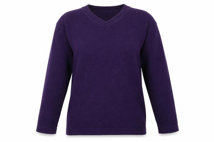 Entropy Womens Purple  Knit Pullover Jumper Size L