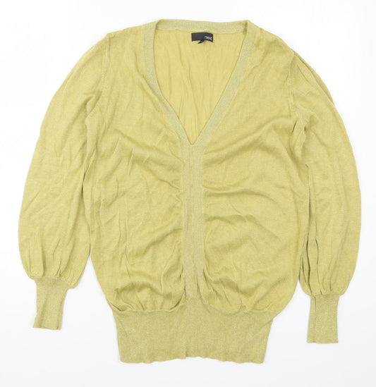 Womens UK Size 16 NEXT Yellow Pullover Jumper