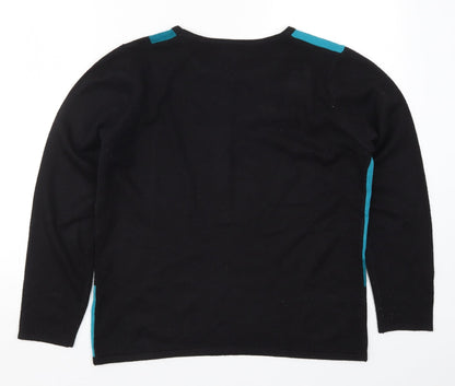 Womens UK Size M Fay Louise Blue Pullover Jumper