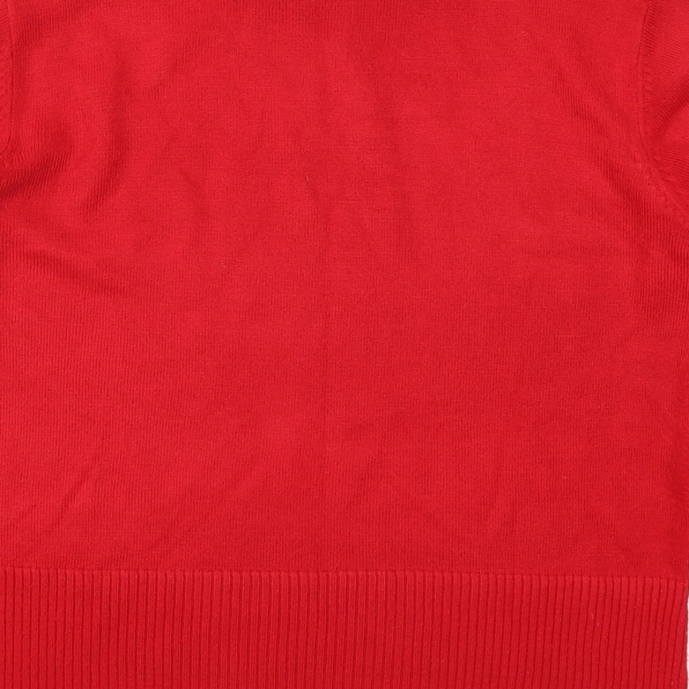 Womens UK Size M Klass Red Pullover Jumper