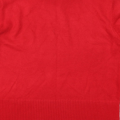 Womens UK Size M Klass Red Pullover Jumper